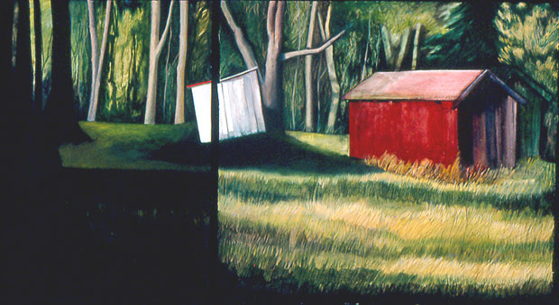 Red Barn Diptych I